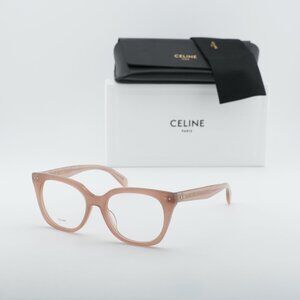Celine CL50116I 074 Square Eyeglasses 52mm – Pink with Glitter